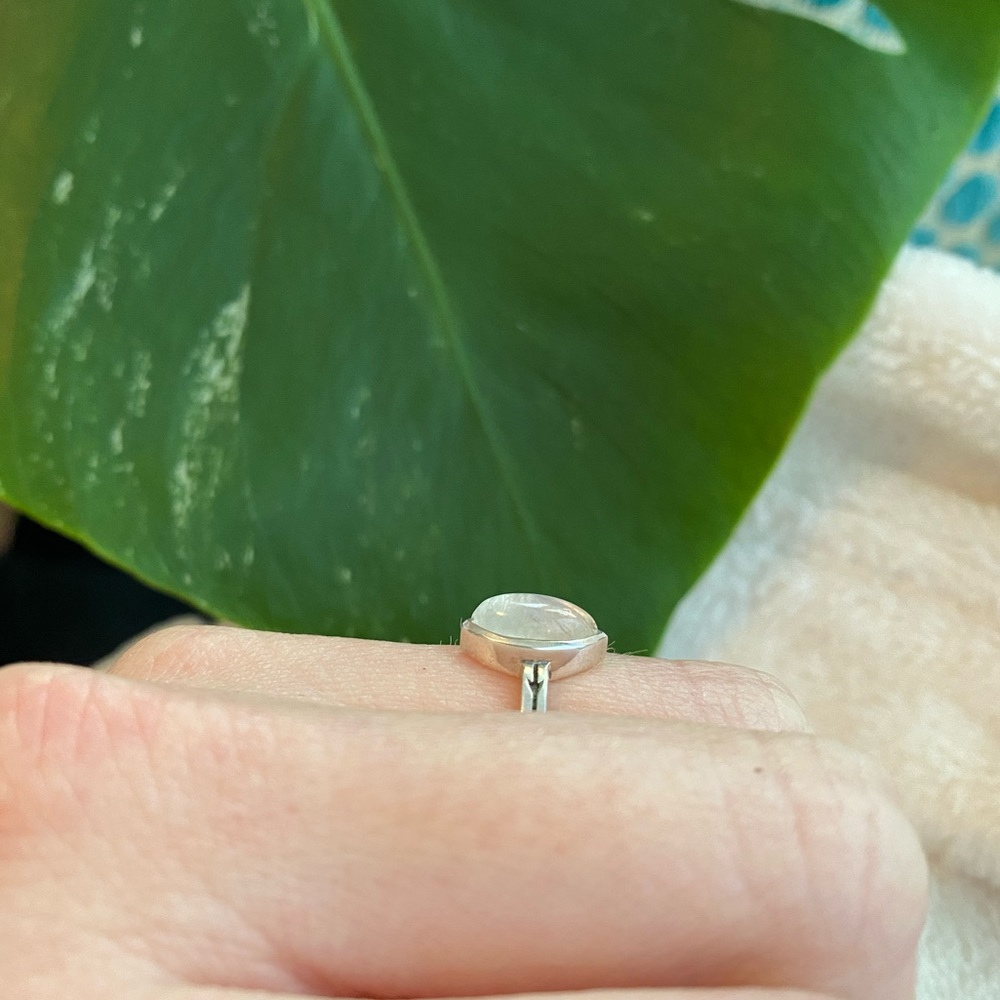 Silver Moonstone Ring - image 3